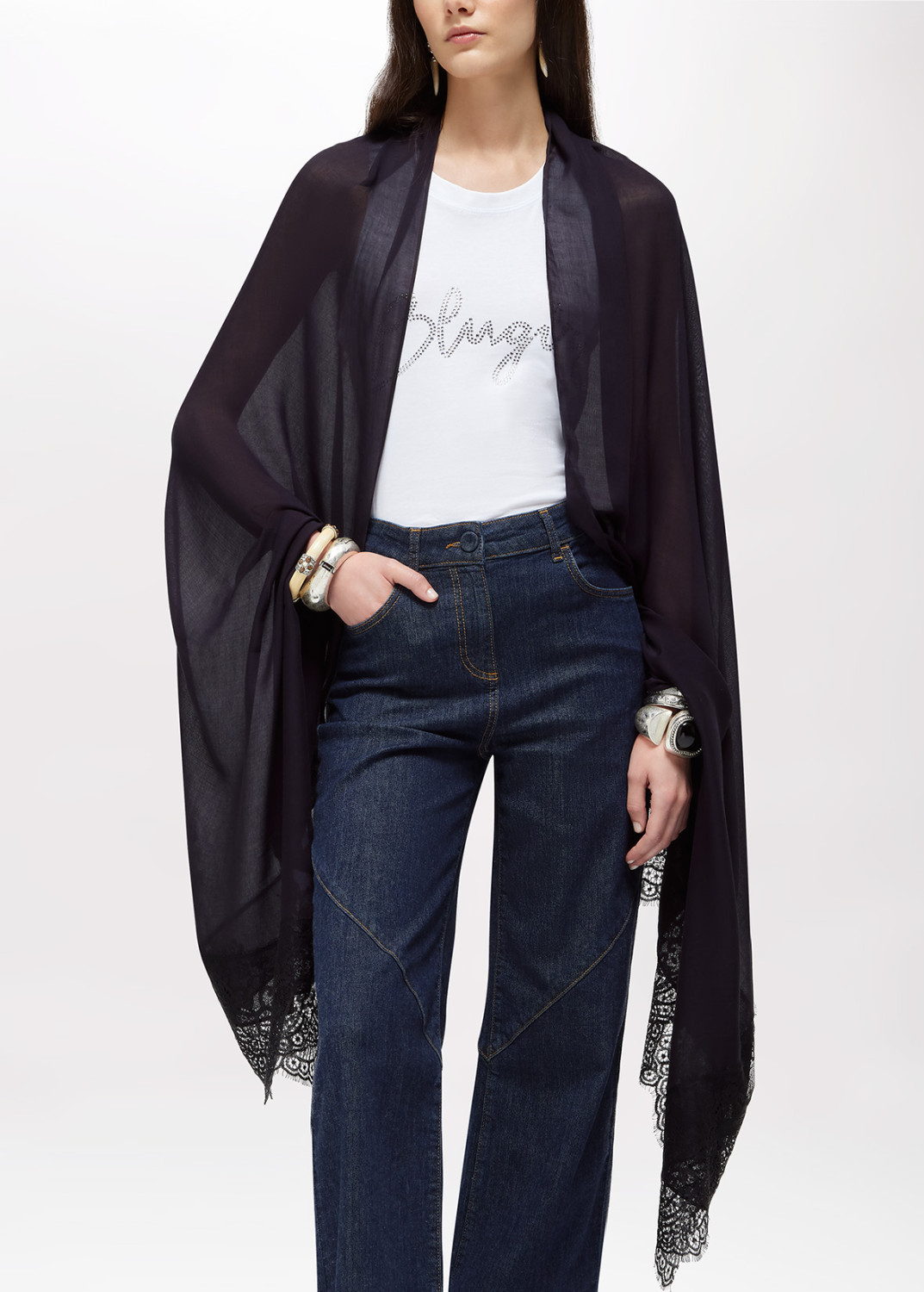 BLUGIRL: MODAL AND LACE STOLE