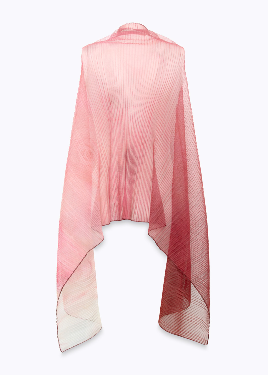 BLUGIRL: PLEATED TULLE STOLE WITH LACE PRINT