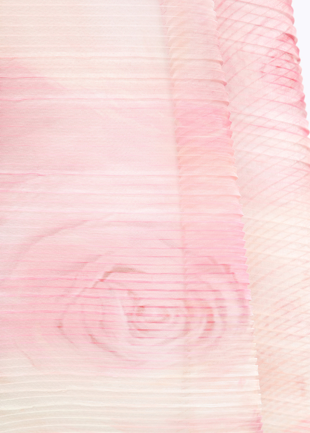 BLUGIRL: PLEATED TULLE STOLE WITH LACE PRINT