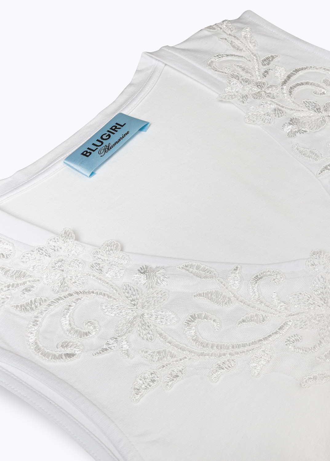 BLUGIRL: TOP IN JERSEY CON PIZZO