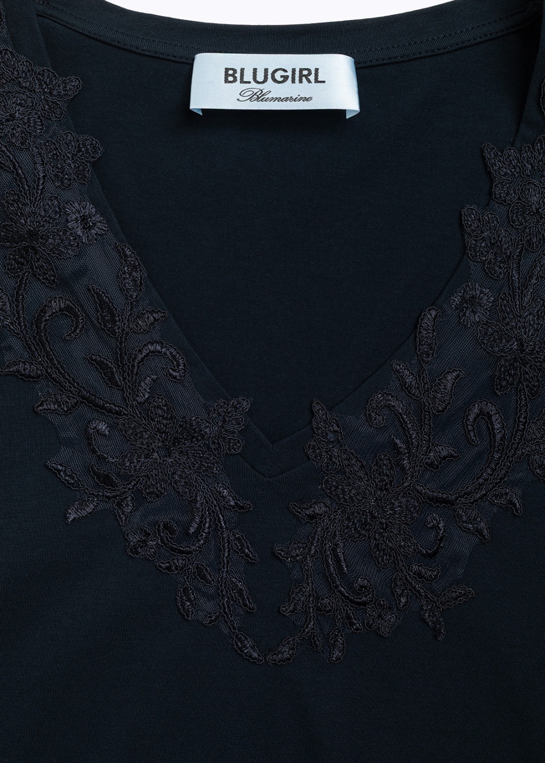 BLUGIRL: TOP IN JERSEY CON PIZZO