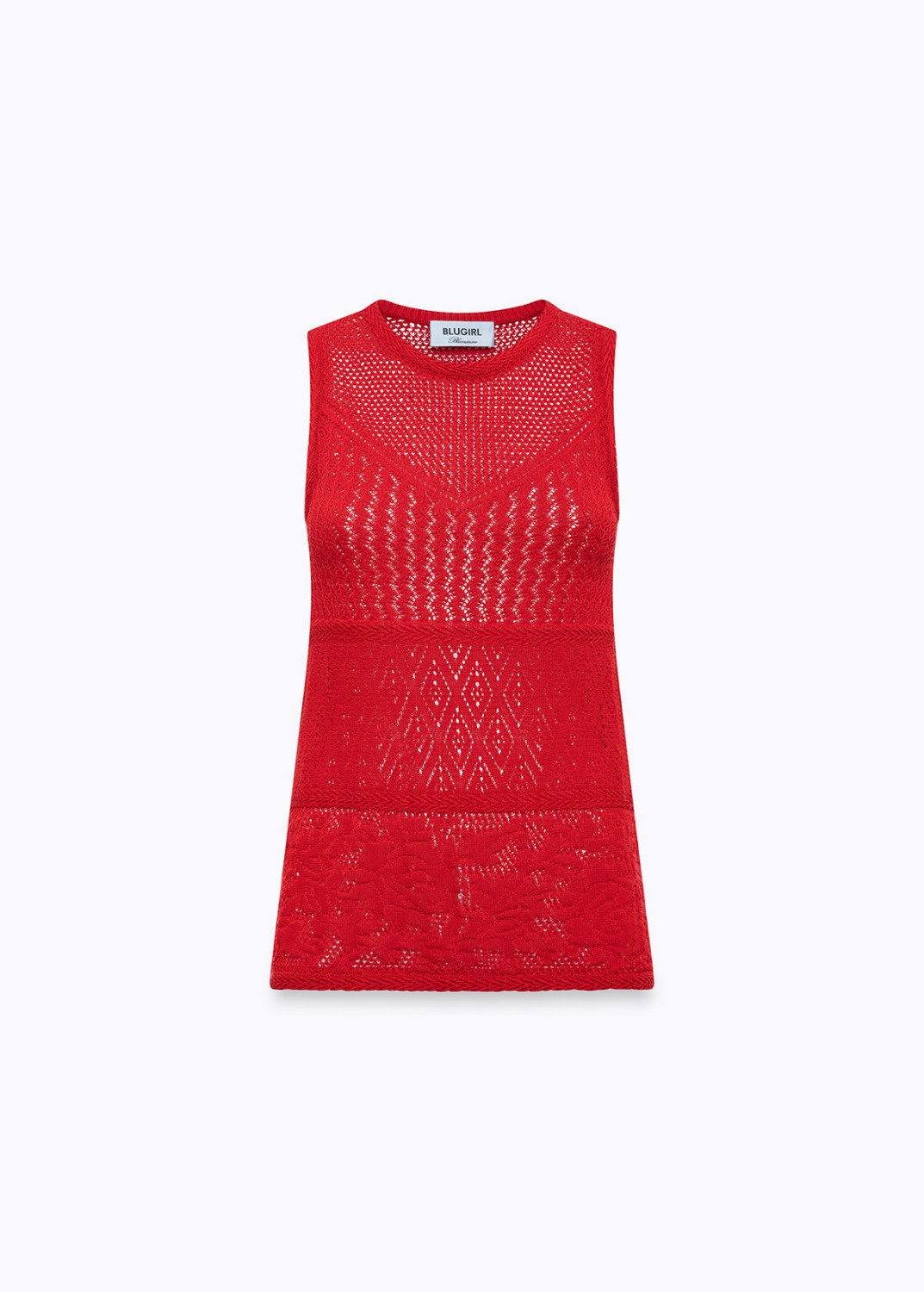 BLUGIRL: COTTON-BLEND KNIT TOP