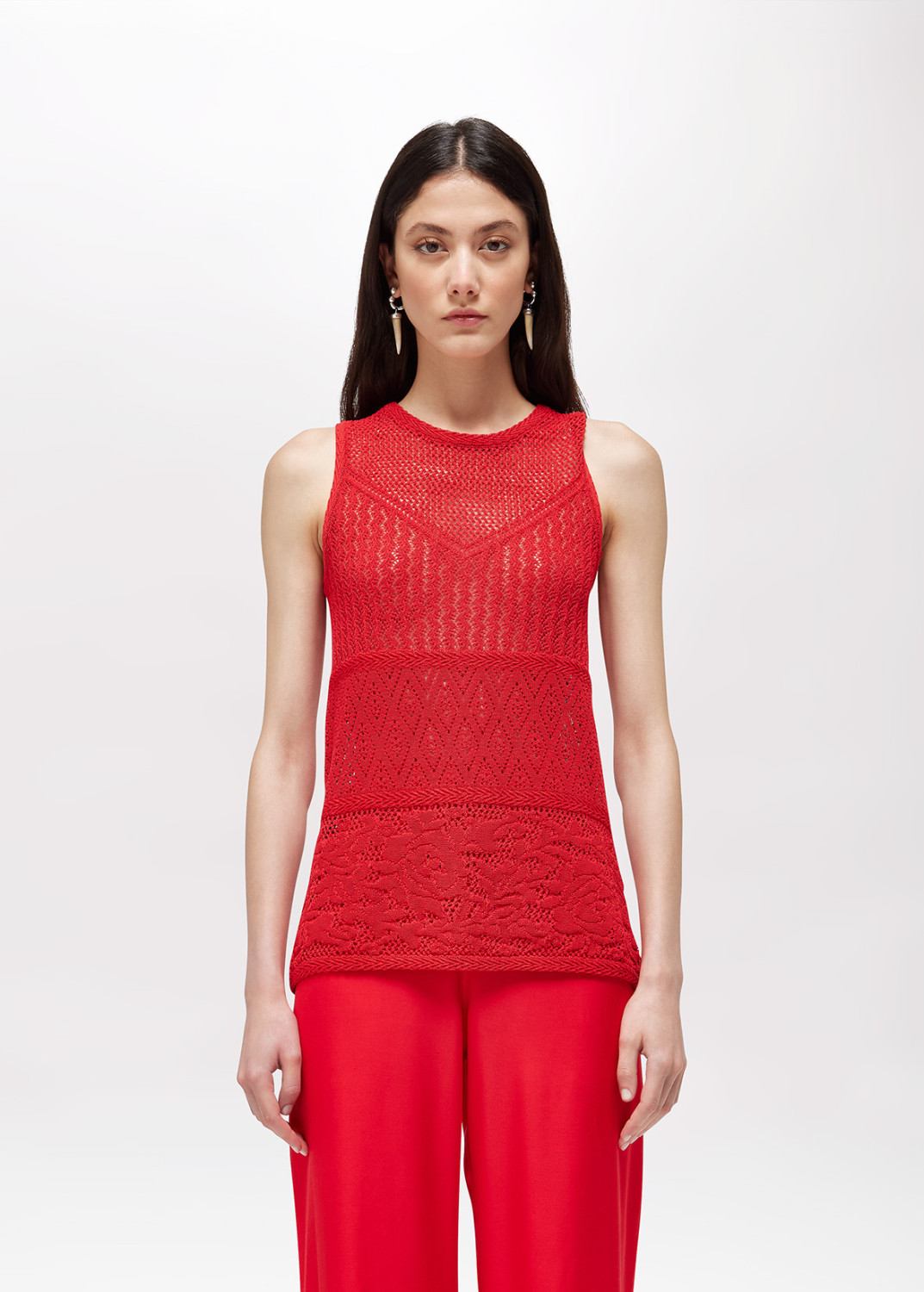 BLUGIRL: COTTON-BLEND KNIT TOP