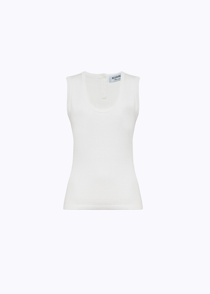 VISCOSE BLEND KNIT TOP 