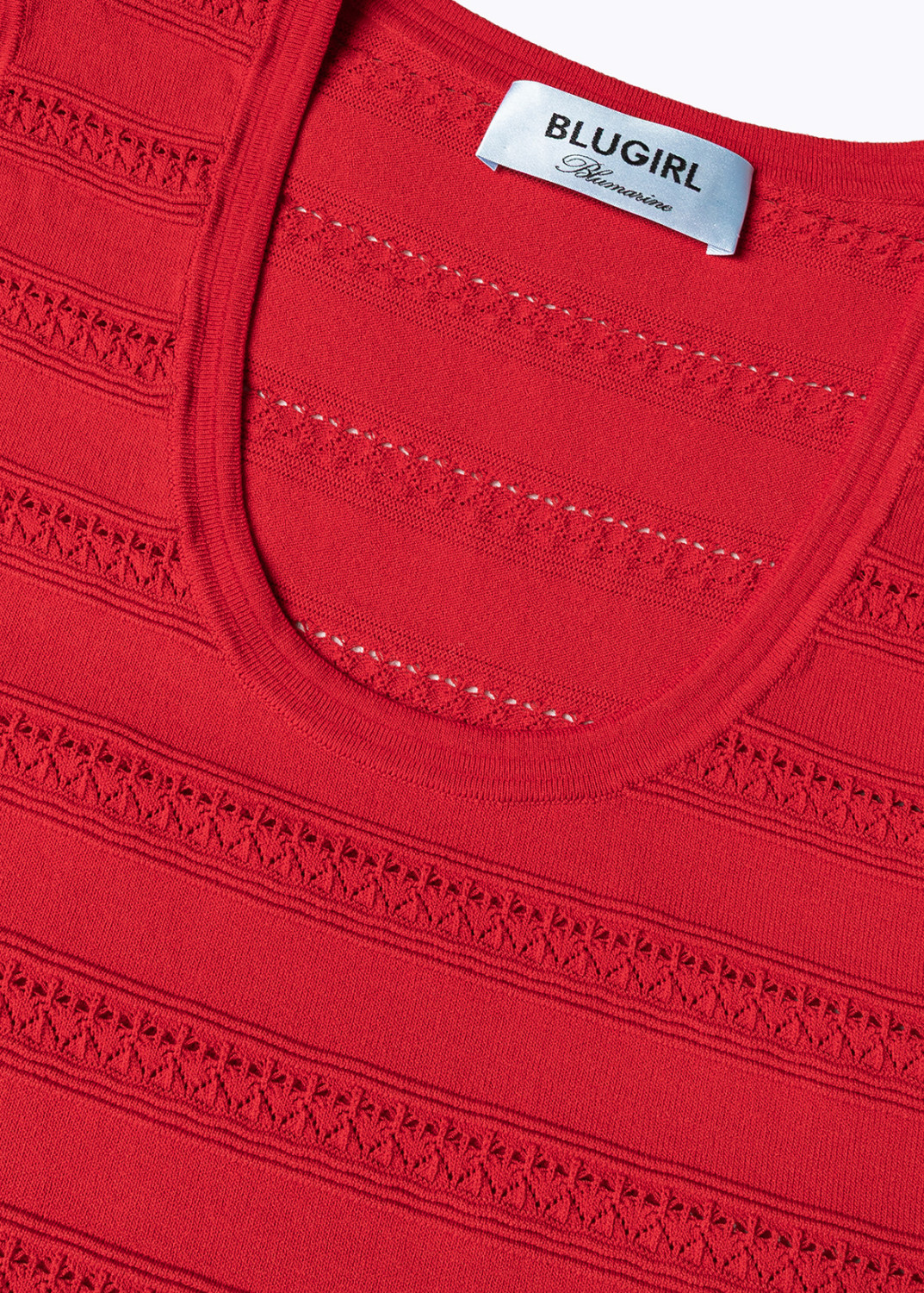 BLUGIRL: TOP IN MAGLIA DI VISCOSA POINTELLE