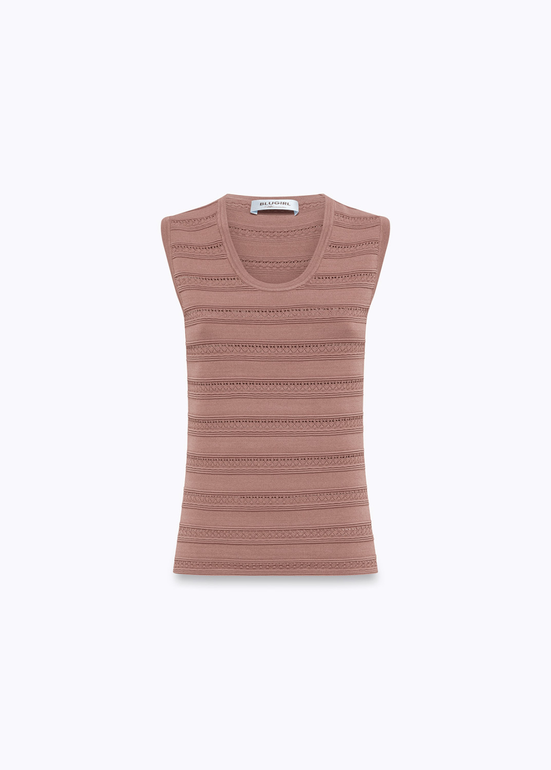 BLUGIRL: POINTELLE KNIT TOP
