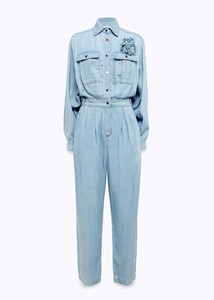 LYOCELL DENIM JUMPSUIT